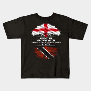 English Grown With Trinidadian Tobagonian Roots - Gift for Trinidadian Tobagonian With Roots From Trinidad And Tobago Kids T-Shirt